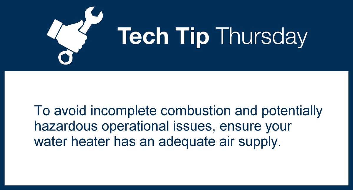 PVIWaterHeaters's tweet image. To avoid incomplete combustion and potentially hazardous operational issues, ensure your water heater has adequate air supply. Learn more: ow.ly/uNOb50YBMfM #PVI #TechTipThursday #AirSupply
