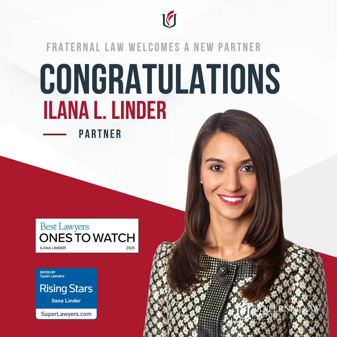 FraternalLaw's tweet photo. The team at Fraternal Law Partners has some exciting news!

We are proud to announce that Ilana L. Linder has been elected as a shareholder and partner of Manley Burke!

Visit our website to learn more about Ilana's new role! https://t.co/VRoj4AhKbX https://t.co/m3jM7SNqki