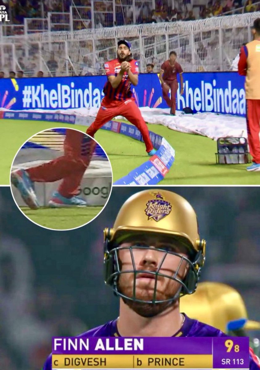 JB_Creationz_'s tweet photo. Clear not out even 3rd empire not check replay to give final decision ab lgao empires k upr 25 -25 lakh ka fine players pe to usi wqt lga dete choti c galti pe b #KKRvsLSG #finnallen #ipl #ipl20206 #notout https://t.co/GBsILCl9wj