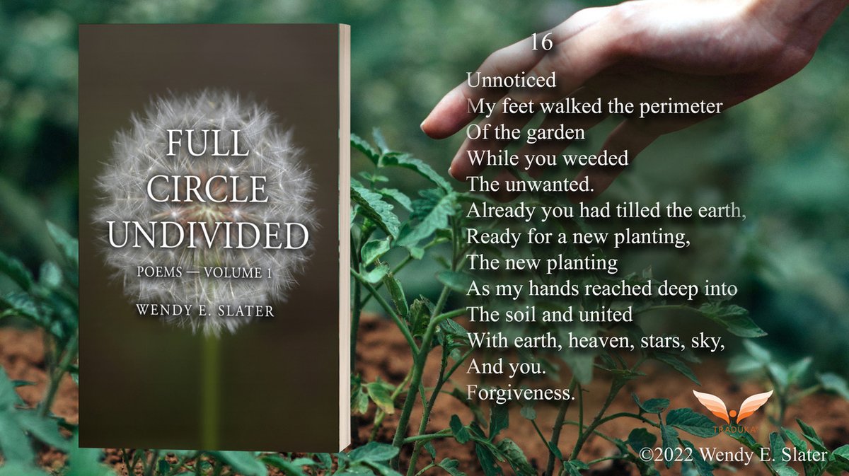 WendyESlater's tweet image. Modern mystical poetry to release emotional blockages and expand your horizons.

Modern mystical #poetry for your soul's growth.

Get your book here: books2read.com/FullCircleUndi…

#healing #spiritualgrowth #poetrybooks #readers #wisdom #compassion #selfcare #love #grief #art