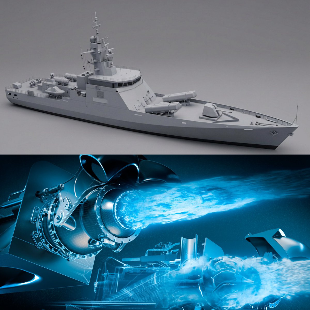 NewsIADN's tweet image. #CSL has signed a contract with Norway-based #KongsbergMaritime for the supply of 18 large Kamewa Waterjets for #IndianNavy’s six Next Generation Missile Vessel (NGMV) project.