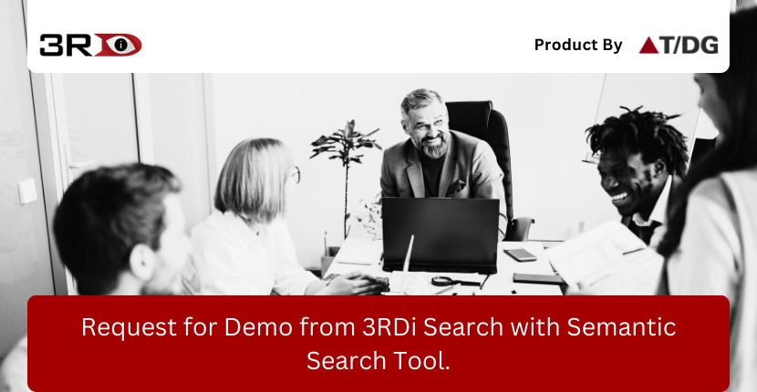 3rdienterprise's tweet image. To learn more about 3RDi search and its semantic search tool,
request for a demo. Click bit.ly/2OUfjI9. 
#datascience #semanticsearch #textmining #BigData #semantics #datamining #AI #DataAnalytics #textanalysis #3RDiSearch #UnstructuredData #SearchRelevancy