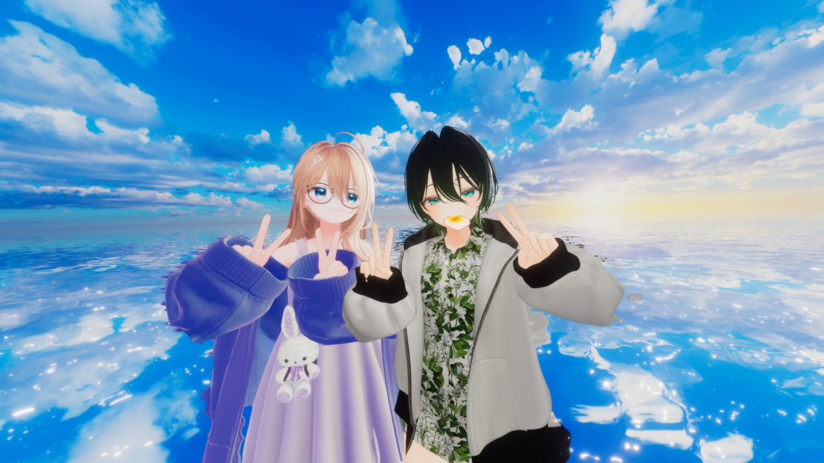 fin7039's tweet photo. フレンドと再現写真撮った！
←1年前　→今 https://t.co/84YvebI7dL