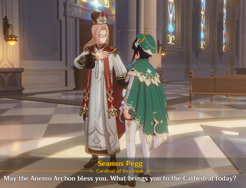 To bless himself as you told him to, Seamus 

ahahahaha jk