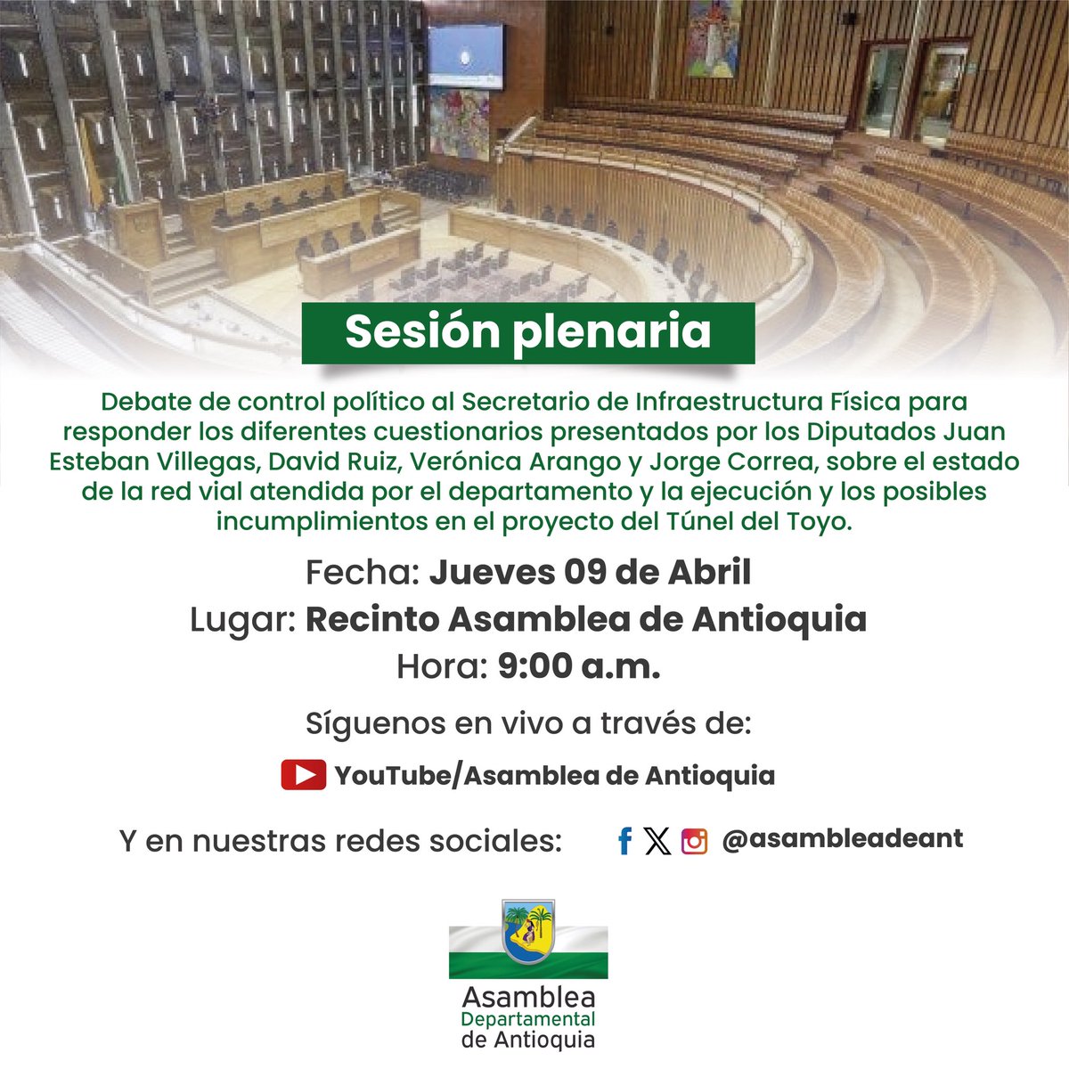 Asamblea Departamental de Antioquia tweet media