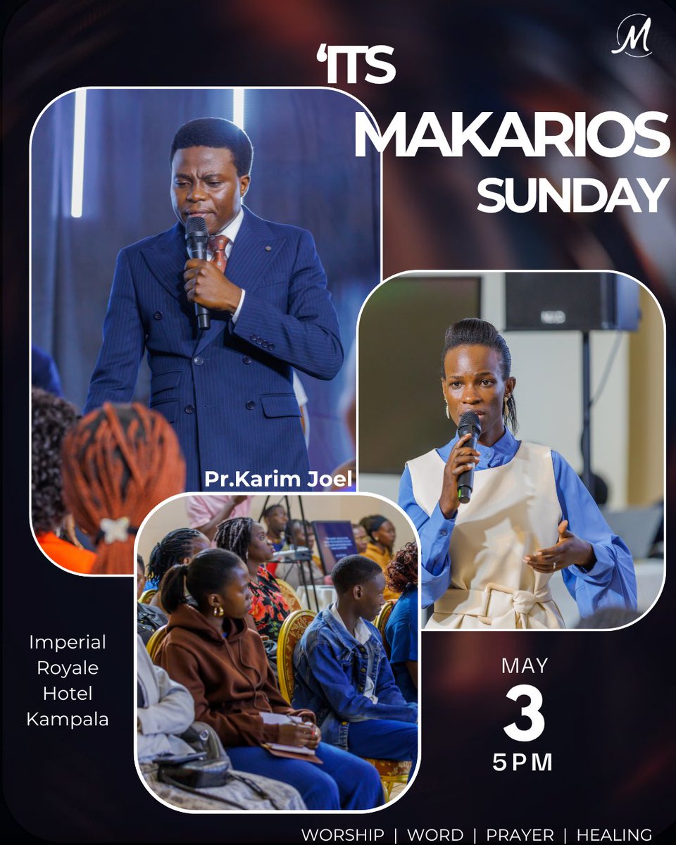 karim2joel's tweet photo. IT’S MAKARIOS SUNDAY — 3RD MAY | 5PM

Imperial Royale Hotel, Kampala

We invite you to be a part of this Holy Ghost gathering.
Spread the news. Invite many. Carry someone with you.

Bring every infirmity to Jesus—sickness, affliction, and every burden. https://t.co/qPz8DpLybU