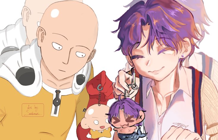 MaatchaMoochi's tweet photo. COLLAB WITH @sasshimize I LOVE IT! Crazy duo goals
#onepunchman #LoveandDeespace #collab https://t.co/tQdXHiF34N