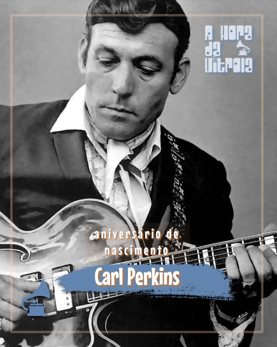 Hoje seria aniversário de 94 anos do cantor, compositor e guitarrista Carl Perkins, o Rei do Rockabilly!

Carl Perkins fez muito sucesso nos primórdios do rock'n'roll, com músicas como "Blue Suede Shoes", "Honey Don't" e "Boppin' The Blues".