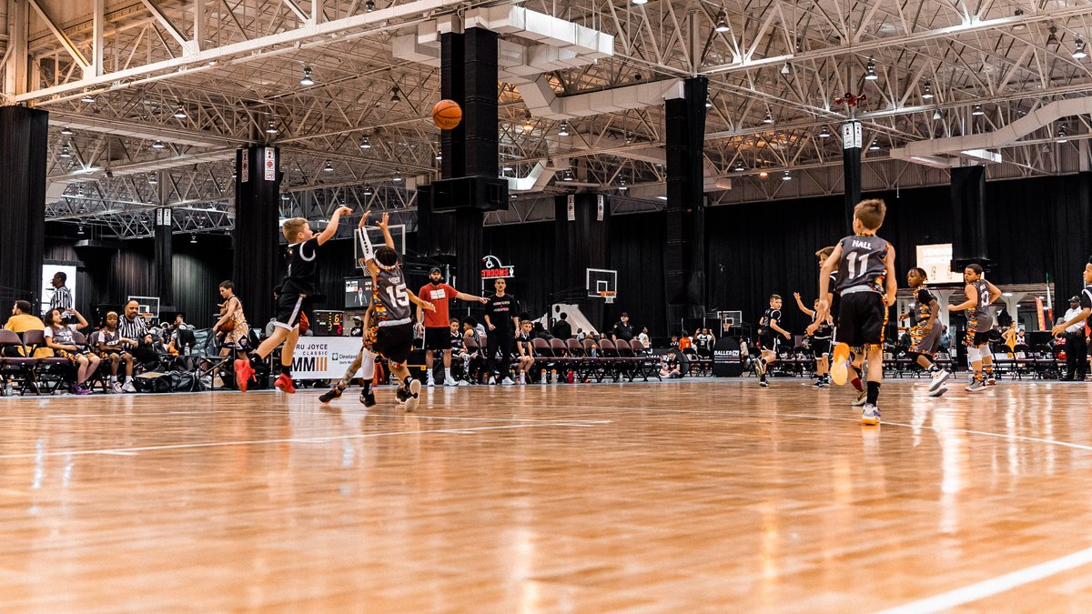 CLESports's tweet photo. Fastbreaks, blocks and buzzer beaters are coming back to Cleveland this weekend! 🏀 

The Dru Joyce Classic is returning to the @ixcentercle from April 10-12, bringing ELITE athletes and competition to Northeast Ohio.🏆 

More information: https://t.co/UwxfFcXvBv https://t.co/ExoWqBQLtH