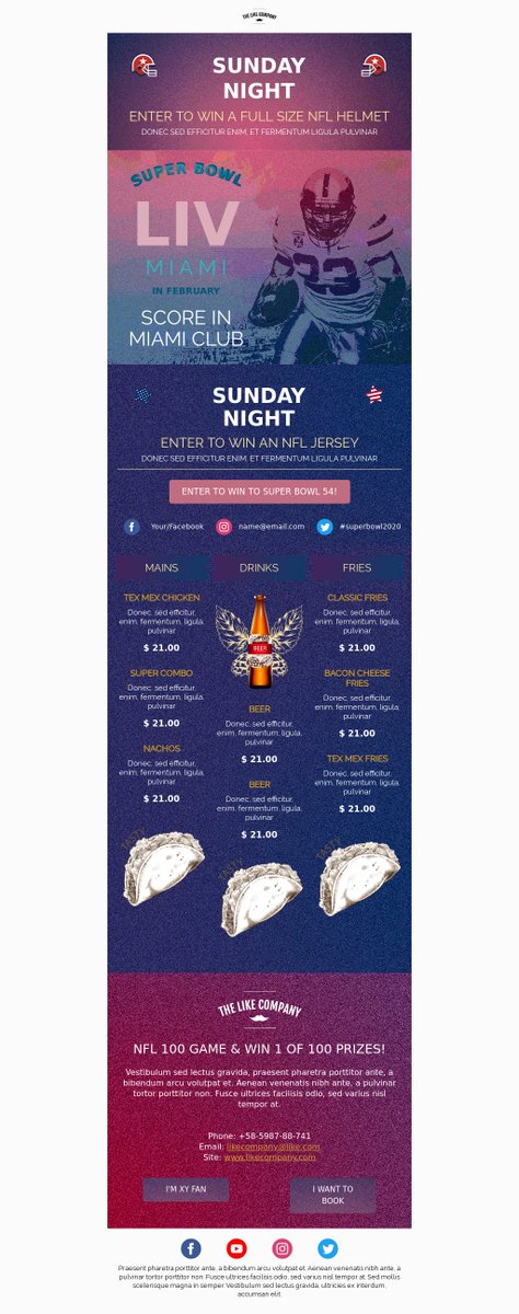 bluefoxemail's tweet photo. Another super bowl email template 🏈

9/100 https://t.co/1ILmKVthy6