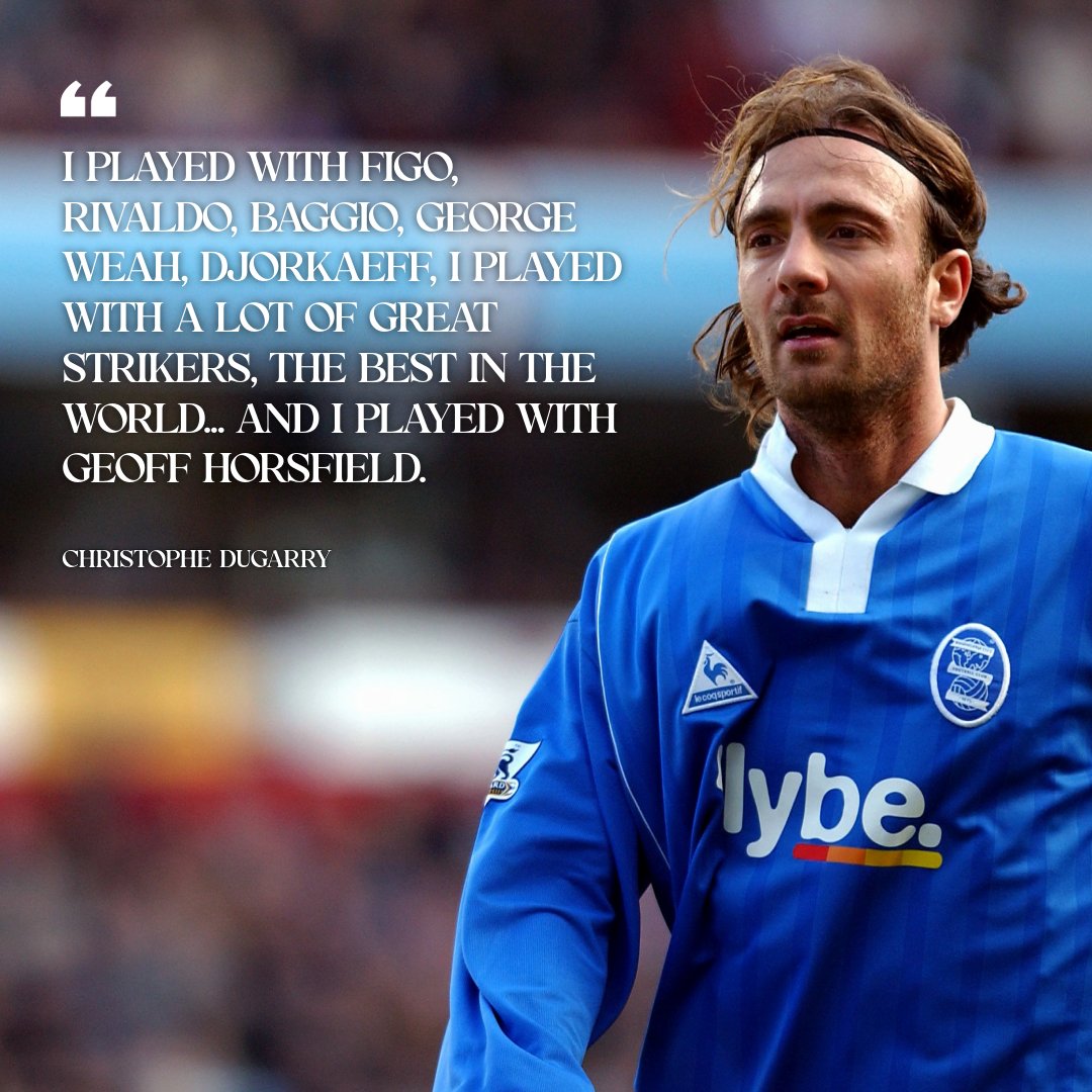 BCFC's tweet photo. An all-timer of a quote.

Tap to watch 'Football, France &amp; Birmingham' with Christophe Dugarry 🇫🇷