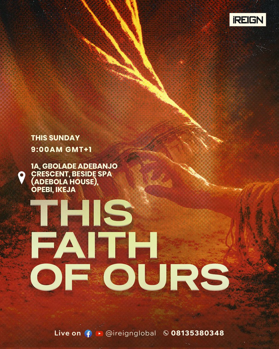 iReignGlobal's tweet photo. We’ve all been told that we "lack faith" or just need "more" of it for God to move. What does this even mean and is it really true? This Sunday, we are investigating the believer's DNA.
#faithinmotion
#livingfaith
#luck
#iReign https://t.co/B79c3FQuxo