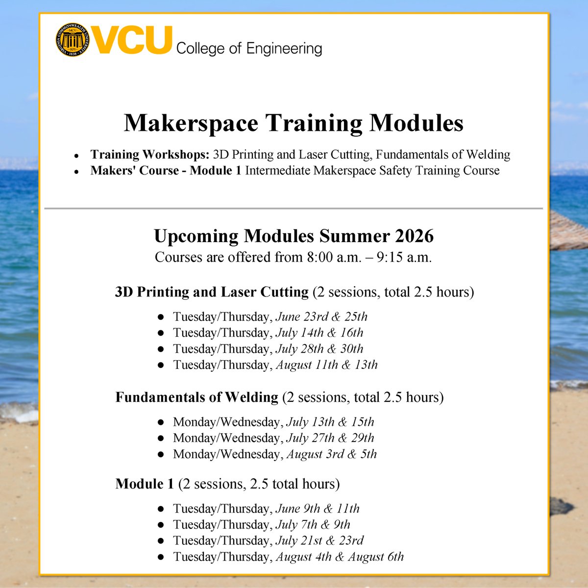VCU College of Engineering Makerspaces tweet media