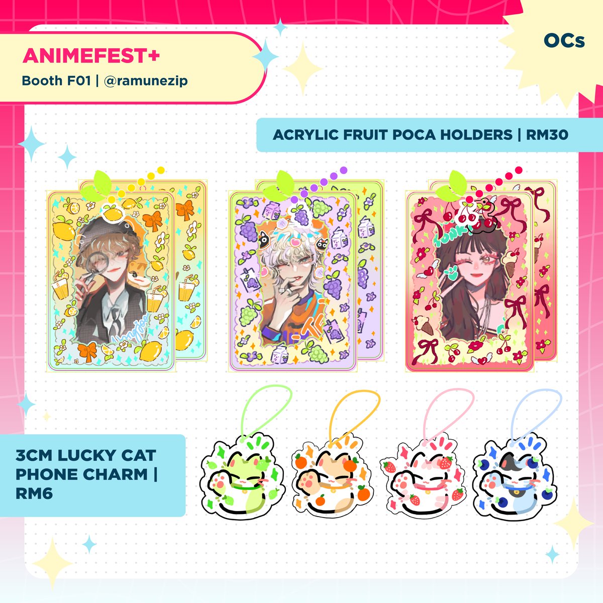 ramunezip's tweet photo. ✨Shares appreciated✨
Helloo i'm opening pickup PO for #animefestplus2026!! 

✨Booth F01 - Triple Ace
✨PO open: 9/4 to 15/4
✨wayv ateez idle 82major piwon mdzs tgcf svsss 2ha modu sq fma and more!
🔗link in thread below or you can DM me!!

#afplus2026 https://t.co/pBdcLT1hUX