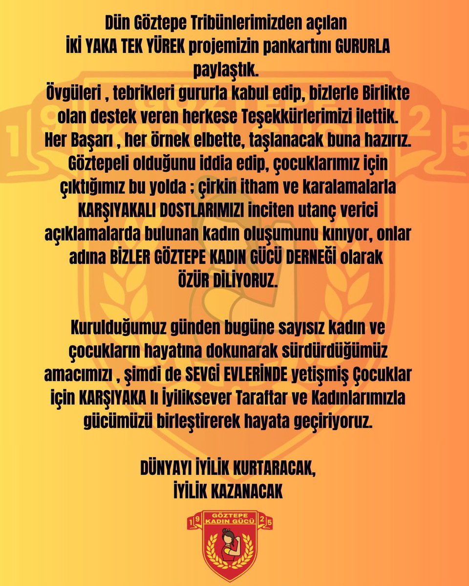 GÖZTEPE KADIN GÜCÜ DERNEĞİ tweet media