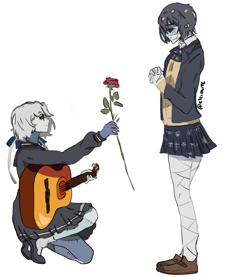 eternartL's tweet photo. sillies 🩶🧟♀️💙
#junai #zls #zombielandsaga #junkoxai #aixjunko #konnojunko #mizunoai #yuri #gl #ゾンビランドサガ #水野愛 #紺野純子 #純愛コンビ #百合 https://t.co/3QD4w7lw3p