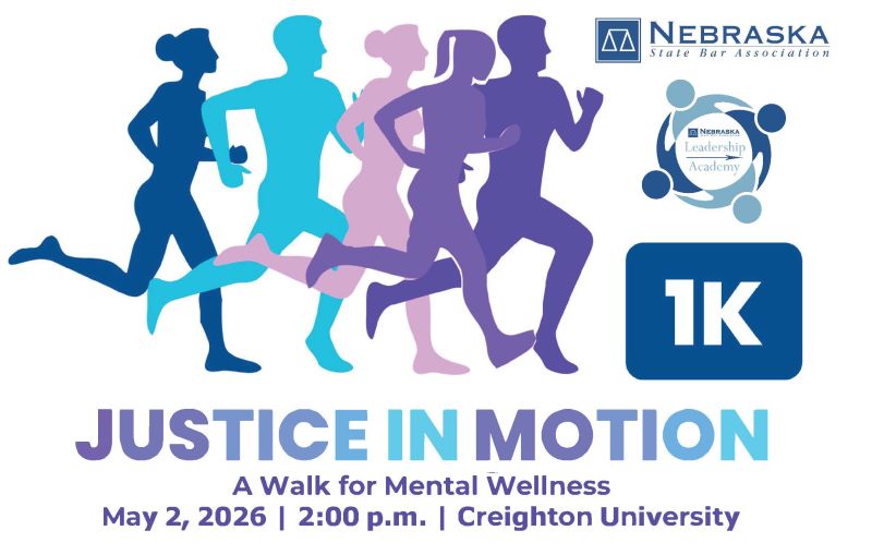 LancasterCoAtty's tweet photo. Please join one of our attorneys and @nebrbar for JUSTICE IN MOTION, a 1K Walk for Mental Wellness to raise funds for the Nebraska Lawyers Assistance Program (NLAP).  Sign up before TOMORROW April 10th to secure a T-shirt with your registration! >> https://t.co/IQaA9UeOnp https://t.co/xggHZt6B2O