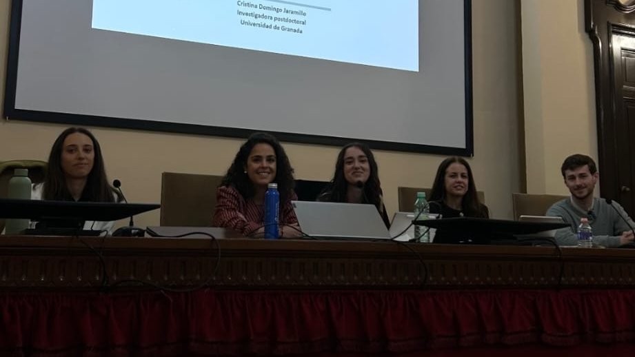 SIECrim's tweet photo. Última charla criminológica de la mano de Cristina Domingo, Gabriel Tirado, Belén Macías y Nuria Fernández. ¡Gracias por vuestra visita!
#Criminología #SalidasProfesionales https://t.co/Y9dFaGJ3UY