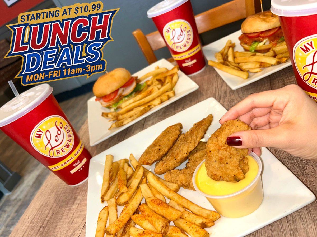 Who’s your pick to win the Green Jacket? ⛳💚

While the pros are chasing birdies, you can score your own win with our $10.99 Lunch Specials today at Ledo Pizza.

ALL LUNCH DEALS at LEDO PIZZA:
▪️$10.99 - Classic Chicken Sandwich, Small Fries &amp; Drink
▪️$10.99 - 6 Jumbo Wings,