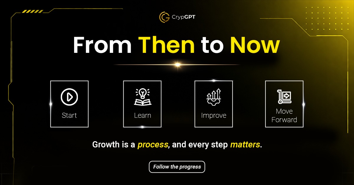 crypgpt_token's tweet image. Every journey starts somewhere — and grows with every step.

From learning to improving, CrypGPT continues to move forward with purpose and progress.

The journey is ongoing. 💛

#CrypGPT #ThenVsNow #CryptoJourney #Blockchain #Web3 #CryptoGrowth #CryptoProject #DigitalAssets