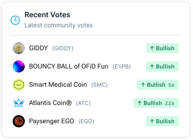 It looks like the <a href="/AtlantisChain/">AtlantisChain & Atlantis Coin (ATC) 🌎</a> / $ATC community is aiming for the No. 1 spot on our homepage and menu. Not there yet... keep on voting. 🗳️