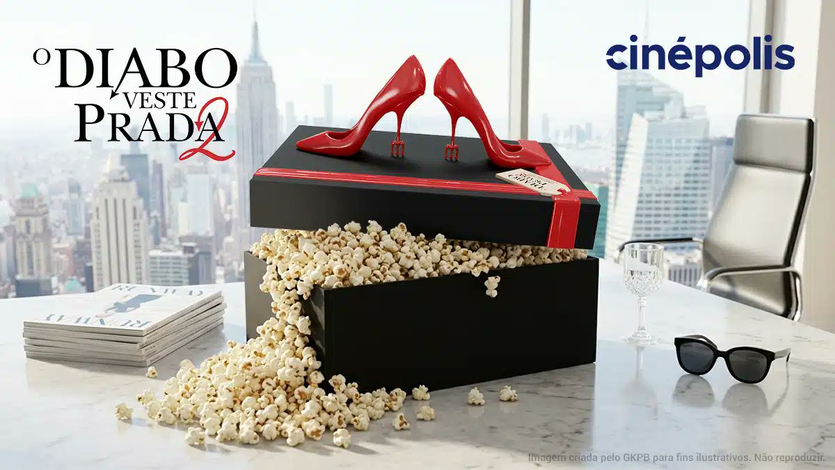 Através de seu perfil oficial no Instagram, Cinépolis Brasil anunciou o lançamento de um balde de pipoca colecionável em formato de caixa de sapato para marcar a estreia de O Diabo Veste Prada 2 nos cinemas nacionais.

O item apresenta acabamento nas cores preto e vermelho, com