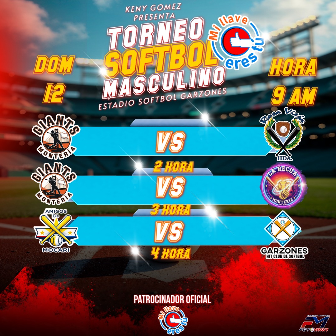 gerpaezm's tweet photo. ¡Atención Montería!
Dirigente Keny Gómez, invita a la gran fiesta del deporte, durante el Torneo de Softbol Masculino: domingo 12 de abril, hora: 9:00 am
Lugar: estadio softbol d Garzones.
Patrocina: Ing. @omarlozanof Proyecto Social #MiLlaveEresTu. https://t.co/L4z842JfIr