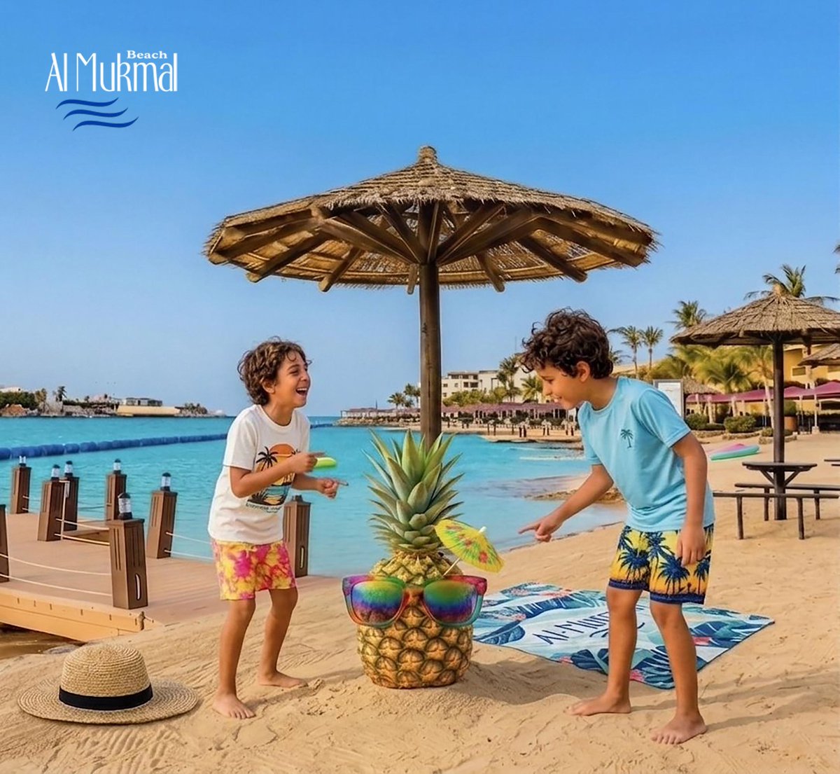 almukmalbeach's tweet photo. خلي العائلة تعيش أجمل أوقاتها 🌴 
شاطئ المخمل… وجهة الراحة والاستجمام
#AlMukmalBeachRosort  #jeddah #أماكن_سياحية #درة_العروس #روح_السعودية https://t.co/rCjRebe1Kb