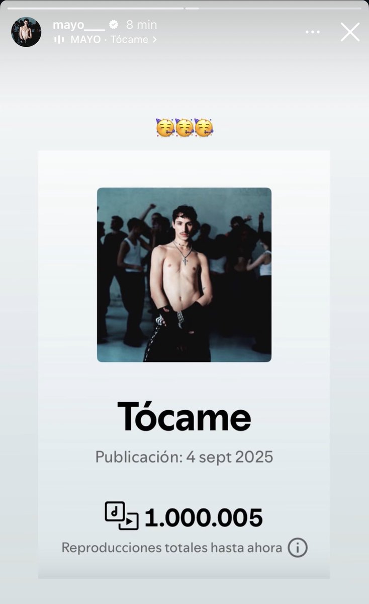 mayocrave's tweet photo. 🎂ESTAMOS DE CELEBRACIÓN #TOCAME ha llegado a 1M https://t.co/WmRIeJxJIU
