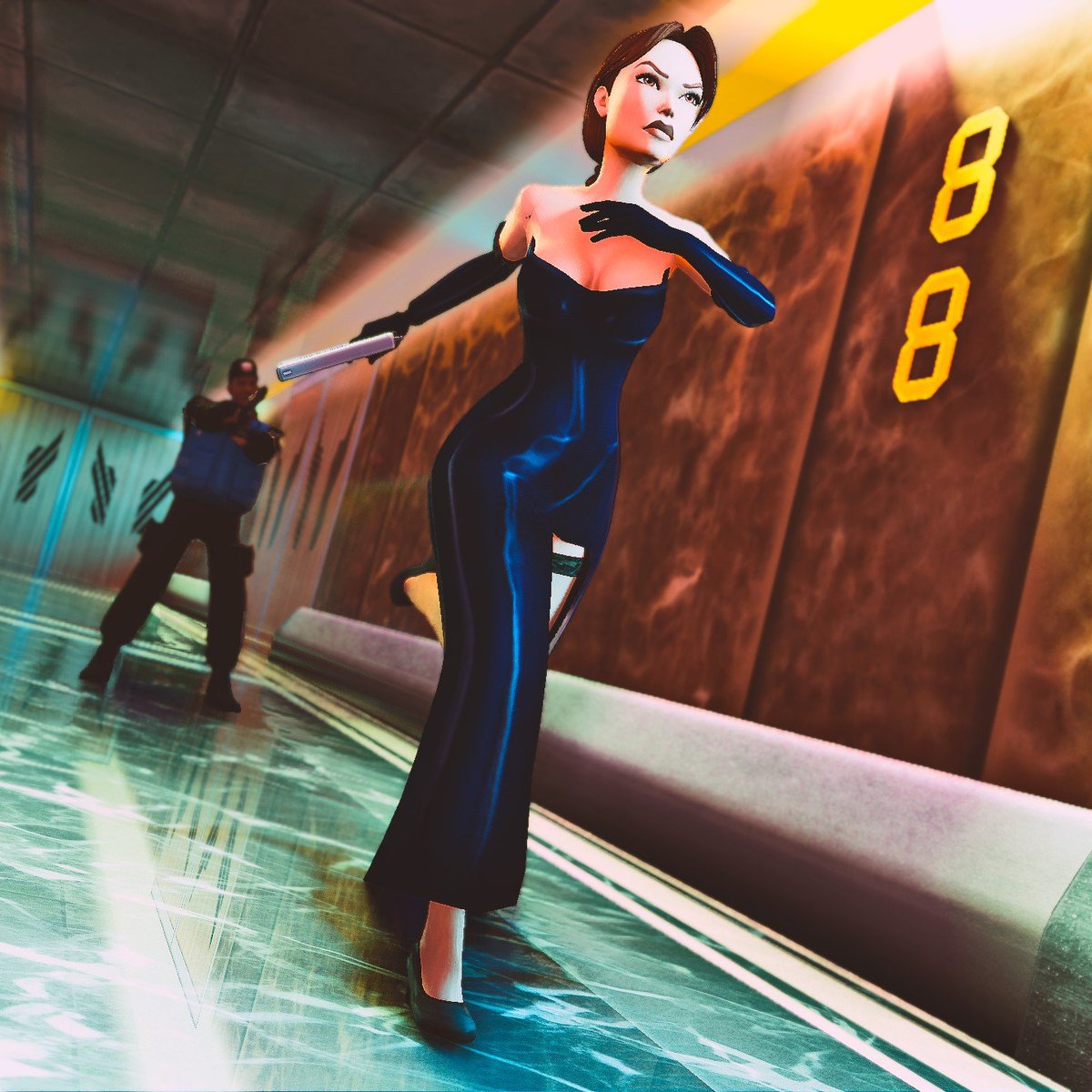 AI ページ／ドテラ Tomb Raider 5 | Opera Dress . . #Photomode #tr5