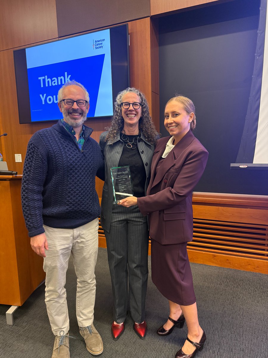 YaleCancer's tweet image. Thank you to @DrRobinYabroff for presenting our #GrandRounds and Iris Fischer Memorial Lecture. Her talk highlighted financial hardships following a #cancer diagnosis and potential solutions. Watch her full talk youtube.com/watch?v=56hskv…
@SmilowCancer @AmericanCancer @ACS_Research