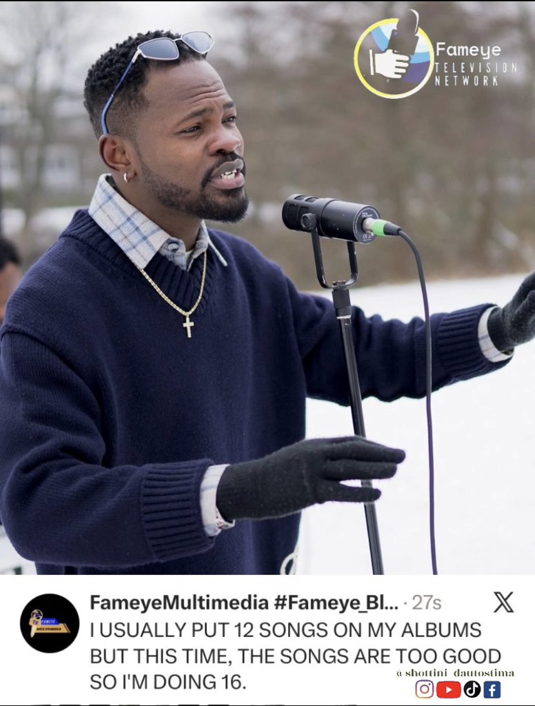 FameyeMultimed1's tweet photo. We had An amazing Interview On @3musicnetworks 
Good Music On The Upcoming Album 💿 

Album 💿 Mood Activated 
Are You Guys Ready #abom #ɢᴏᴠɪʀᴀʟ #trendy #fameye https://t.co/pQFqR2aiwB