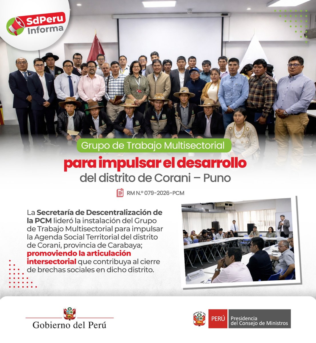 Secretaría de Descentralización @SdPeru tweet media
