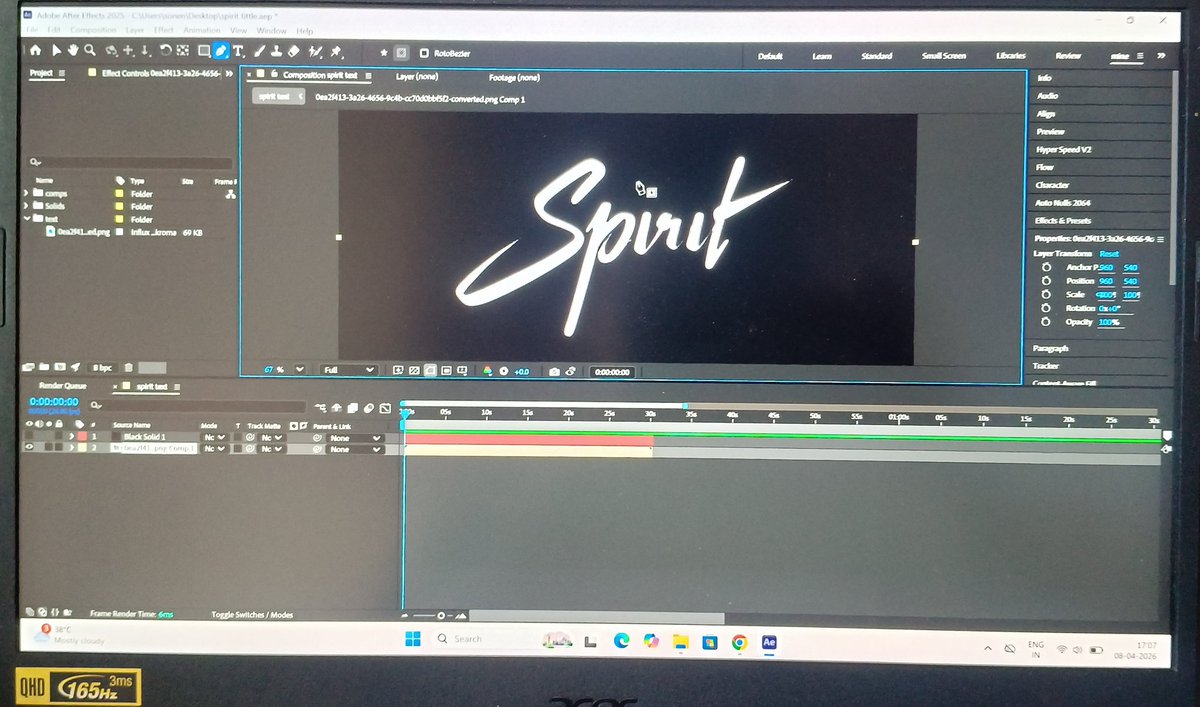 gully__poragadu's tweet image. Spirit tittle card 👍🏻 on Sunday #spirit #sandeepreddyvanga