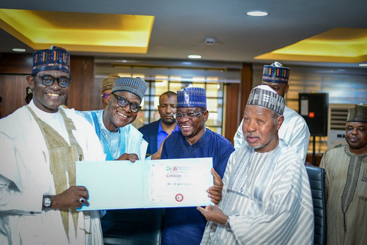 OfficialAPCNg's tweet photo. APC 2026 NATIONAL OFFICERS RECEIVE CERTIFICATES OF RETURN 

The 2026 APC National Convention Election Sub-Committee, chaired by Rt. Hon. Aminu Bello Masari, CFR, who also served as Chairman of the National Convention Central Coordination Committee, alongside leaders of the Central Coordination Committee, notably Governor Mai Mala Buni and Rt. Hon. Yakubu Dogara, on Thursday presented Certificates of Return to the National Chairman, Prof. Nentawe Goshwe Yilwatda, as well as other returning and newly elected members of the National Working Committee at the Party’s National Secretariat.

2026 List of APC National Working Committee (NWC): 

1. National Chairman – Prof. Nentawe Goshwe Yilwatda
2. Deputy National Chairman (North) – Hon. Ali Bukar Dalori
3. Deputy National Chairman (South) – Dr. Benjamin Obi Nwoye
4. National Secretary – Sen. Surajudeen Ajibola Basiru
5. National Vice Chairman (South-South)  – Hon. Victor Giadom
6. National Vice Chairman (South-East) – Dr. Ijeomah Arodiogbu
7. National Vice Chairman (South-West) – Isaac Kekemeke
8. National Vice Chairman (North-East) – Barr. Idris Shuaibu
9. National Vice Chairman (North-Central) – Hon. Mu'azu Bawa Rijau 
10. National Vice Chairman (North-West) – Hon. Garba Datti Muhammad
11. Deputy National Secretary – Prof. AbdulKarim Abubakar Kana
12. National Legal Adviser – Murtala Aliyu Kankia
13. National Treasurer – Uguru Mathew Ofoke
14. National Financial Secretary – Amb. Haruna Ginsau
15. National Organising Secretary – Muhammad Sulaiman Argungu
16. National Welfare Secretary – Donatus Enyinnah Nwankpa
17. National Publicity Secretary – Felix Morka, CON
18. National Auditor – Sen. Abubakar Maikafi
19. National Women Leader – Dr. Mary Alile-Idele
20. National Youth Leader – Dayo Israel
21. National Leader (Persons with Disabilities) – Aare Durotolu Oyebode Bankole
22. Deputy National Financial Secretary – Hamma-Adama Ali Kumo
23. Deputy National Organising Secretary – Barr. Emeka Okafor
24. Deputy National Publicity Secretary – Hon. Durosinmi Meseko  
25. Deputy National Women Leader – Hajiya Zainab Abubakar Ibrahim

Ex-Officio Members
1. North Central – Dr. Opawoye Oluwatoyin Bunmi
2. North East – Adamu Jallah
3. North West – Kano Mohammed Jamu Yusuf
4. South East – Hon. Ikechukwu Umeh
5. South South – Mr. Francis Kolokolo
6. South West – Hon. Bunmi Orinowo