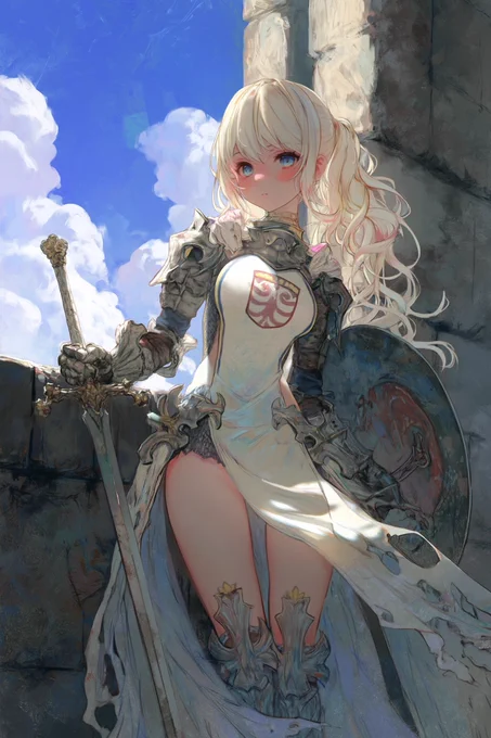 塔の騎士 Midjourney V8 Alpha