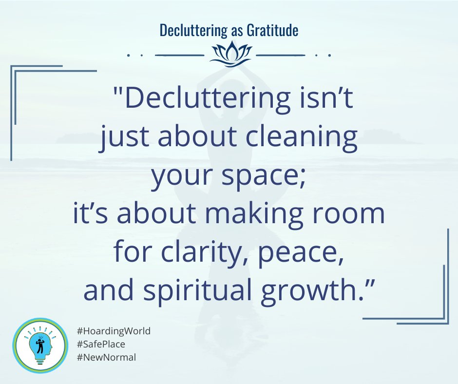 HoardingWorld's tweet image. Decluttering isn’t just about cleaning your space; it’s about making room for clarity, peace, and spiritual growth. 
What’s one thing you can release today? Let’s start small!
#OrganizeYourLife #HoardingWorld #AskAngelaBrown