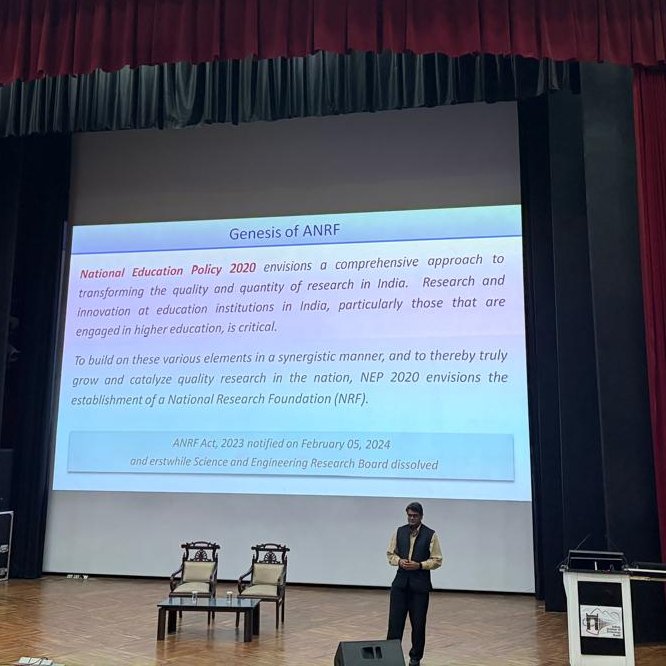 Dir_IIT_Mandi's tweet photo. Delighted to welcome Dr. Shivkumar Kalyanaraman @shivkuma_k , CEO, @ANRFIndia , at @iit__mandi. 

Over the course of his visit, we are engaging in comprehensive discussions on R&D and Innovation at IIT Mandi, including interactions on ANRF-funded projects, thrust areas, and grand challenge initiatives.

Looking forward to strengthening collaborations that accelerate translational research, technology development, and national innovation priorities, contributing to India’s vision of a self-reliant and research-driven future.

@PMOIndia  @EduMinOfIndia  @PrinSciAdvOff  @ANRFIndia  @shivkuma_k  @PIB_India  @PIB_Edu  @TinyDhillon