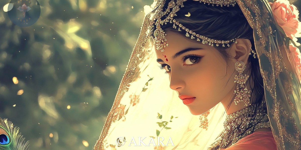 Akara__1's tweet image. Her gaze holds divine secrets — Radha Rani beckons your heart toward Krishna's eternal embrace. In her eyes, love becomes the sacred path home ✨🕉️

गोविन्द राधे गोविन्द राधे गोविन्द राधे गुरो हरे
govinda rādhe govinda rā

#RadhaKrishna #DivineGuidance #SacredArt #Bhakti