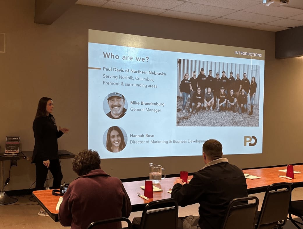 PaulDavisNONE's tweet photo. We recently held a lunch &amp; learn on Disaster Preparedness and Emergency Planning with the Wayne America Chamber! 

Big thanks to Nic Kemnitz with Wayne County Emergency Management and Phil Monahan, the Wayne Fire Chief, for helping to facilitate this discussion! https://t.co/Z0MZIWpU5S