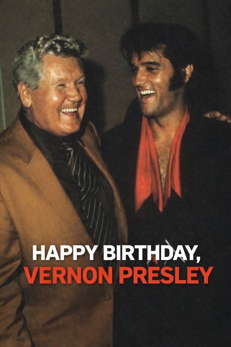 ElvisNumber1's tweet photo. Happy Heavenly Birthday To Vernon Presley. 🙏🕊️🎂🥳🎈🎉

Born on April 10, 1916, he was more than just the father of Elvis Presley. He was the quiet strength behind a legend, a man who stood firmly in the background while history unfolded in front of him. https://t.co/CqIQltomHO