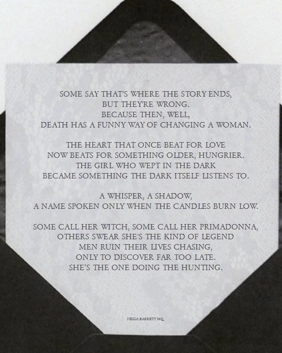 nessabarretthq's tweet photo. full intro narration for “the live unveiling of jesus loves a primadonna”:

THE ORIGIN STORY BEHIND A PRIMADONNA MONSTER 🧛🏻‍♀️🖤🦇 https://t.co/17cEeGAyyT