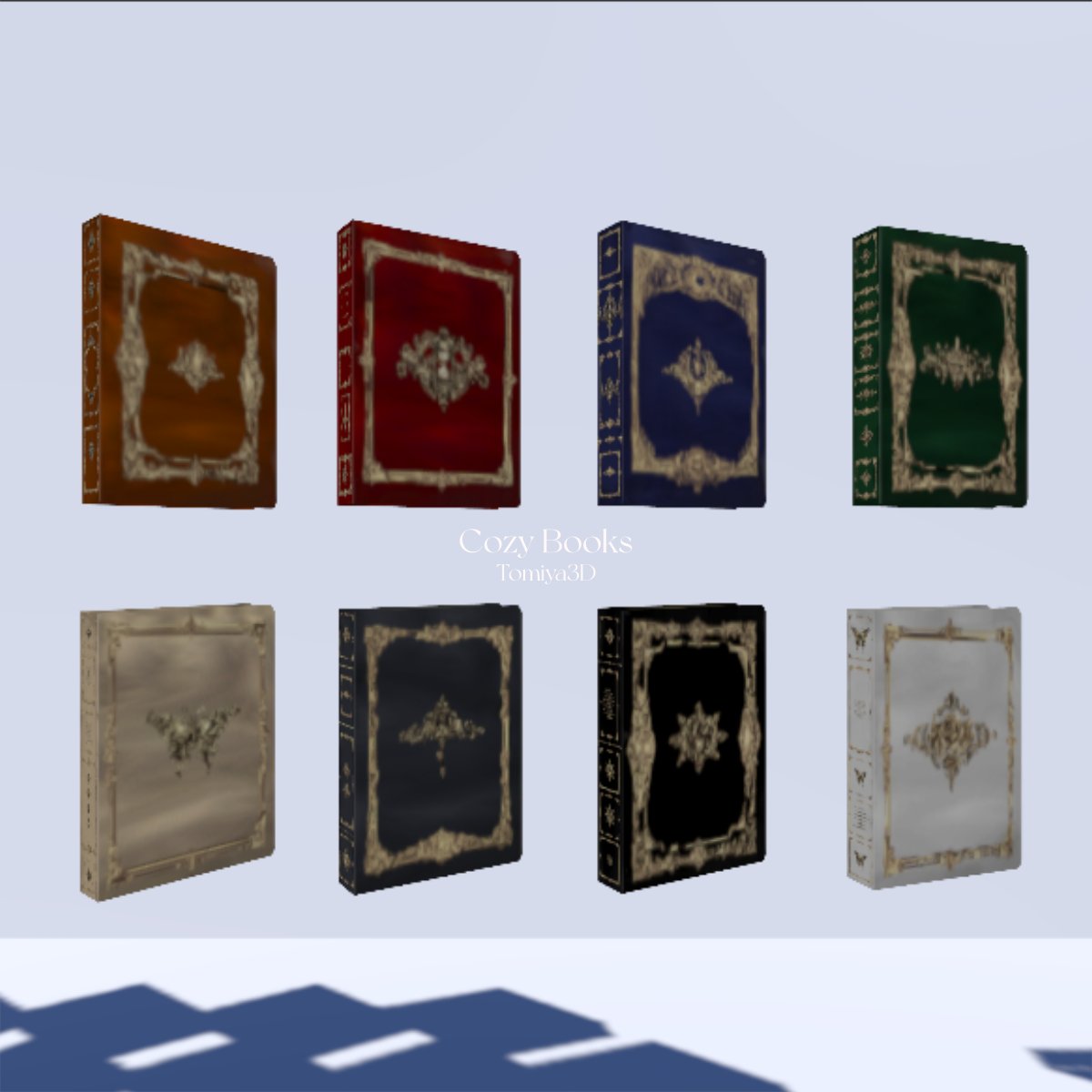 Reos3D's tweet photo. 【BOOTHで公開しました】

『アンティーク本8種類セット』

VRChatのお部屋やワールドに置くだけで、
落ち着いた雰囲気を足しやすい装飾用3Dモデルです🌙

🔗BOOTH
【https://t.co/t1zJDdfgh9】

#VRChat #booth_pm #3Dモデル https://t.co/btsDBxeWeX