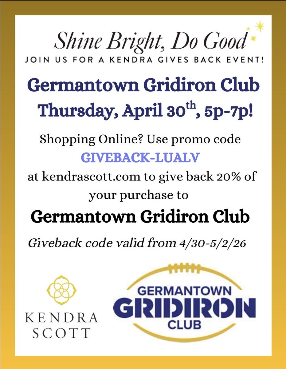 Germantown Gridiron Club tweet media