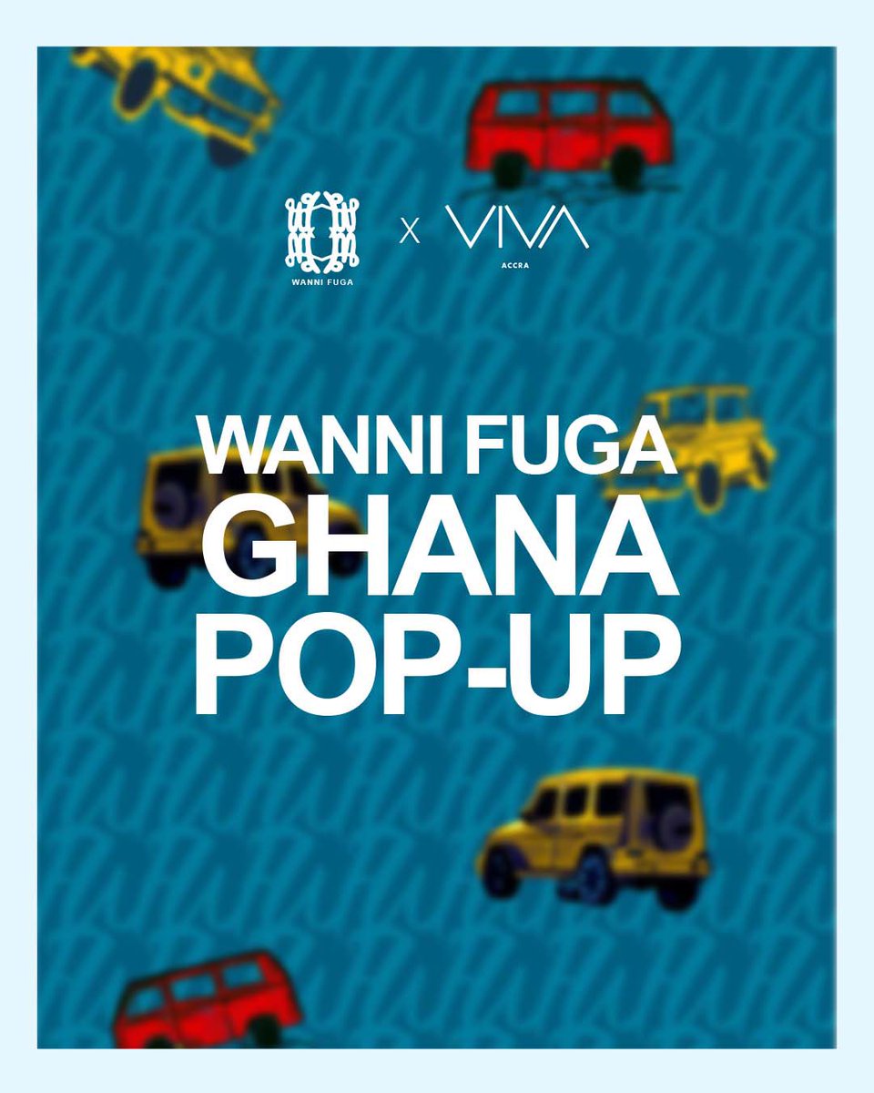 WanniFuga's tweet photo. Wanni Fuga In Ghana 🇬🇭.

A curated pop up experience is coming your way, intentionally curated edits and pieces never seen before.

Stay close, it’s almost here

#wannifugainghana #wannifugapopup https://t.co/KsAMgBlNMi