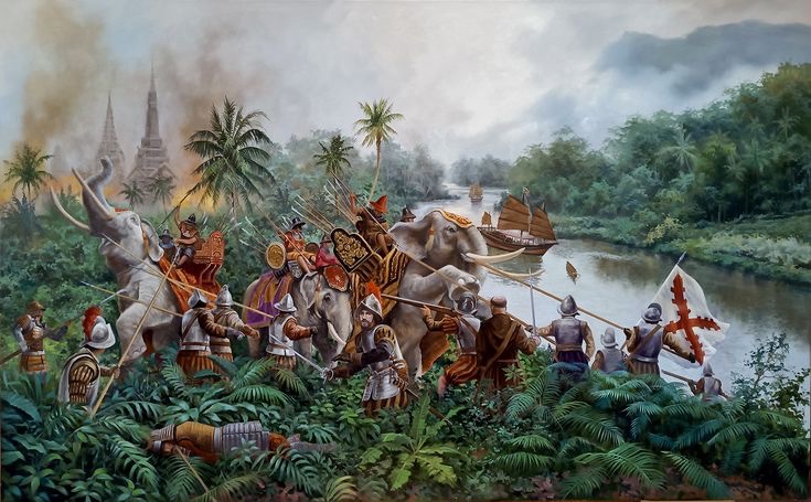 hispanicau's tweet photo. La expedición a Camboya de 1593, fue un intento por establecer un protectorado. La misión buscaba socorrer al rey Satha I frente a la invasión de Siam y crear una alianza, expandir la influencia comercial y crear una base para una futura conquista de China. Gesta de la Hispanidad https://t.co/BNc6EUlP1Z