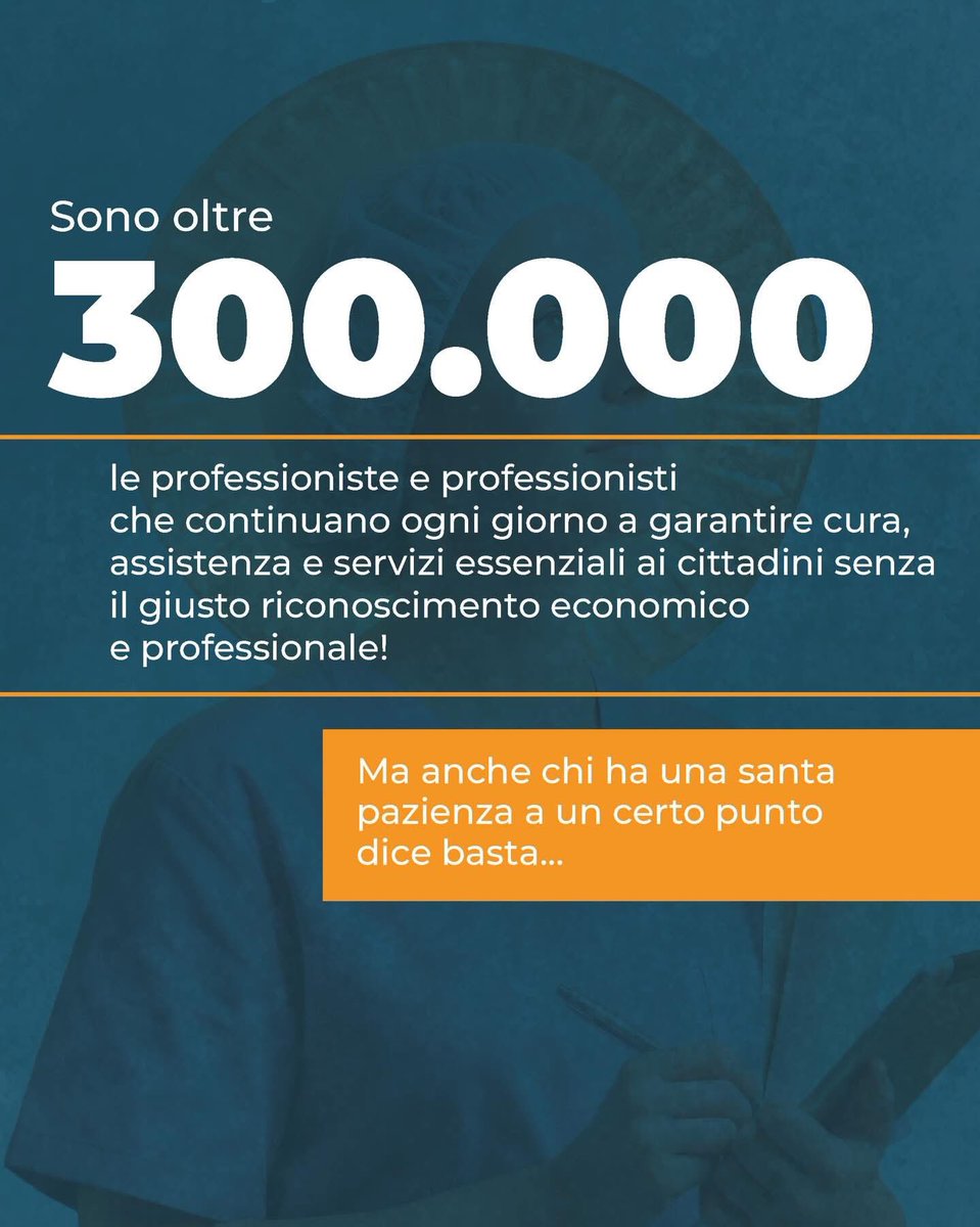 cislfp's tweet image. ⚠️ 𝟭𝟳 𝗔𝗣𝗥𝗜𝗟𝗘 𝗦𝗖𝗜𝗢𝗣𝗘𝗥𝗢 𝗡𝗔𝗭𝗜𝗢𝗡𝗔𝗟𝗘

👉 Nella #SanitàPrivata e nelle #Rsa, i contratti nazionali Aris/Aiop non vengono rinnovati da 8 e 14 anni.

Anche chi ha una “Santa Pazienza” a un certo punto dice BASTA. 😡

📅 17 aprile 
📍#Roma, Pz. Santi Apostoli