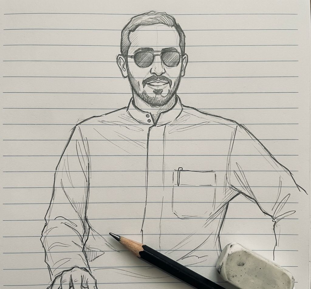 alshafo79's tweet photo. @m21nn 
السلام عليكم، استاذ محمد ابو حثره
عملتُ لك رسمة لصورة ملفك الشخصي،
وأتمنى تنال إعجابك 🤍
دعمك البسيط يعني لي الكثير،
فالرسم مصدر رزقي ورزق عائلتي https://t.co/Zh643ROYhe