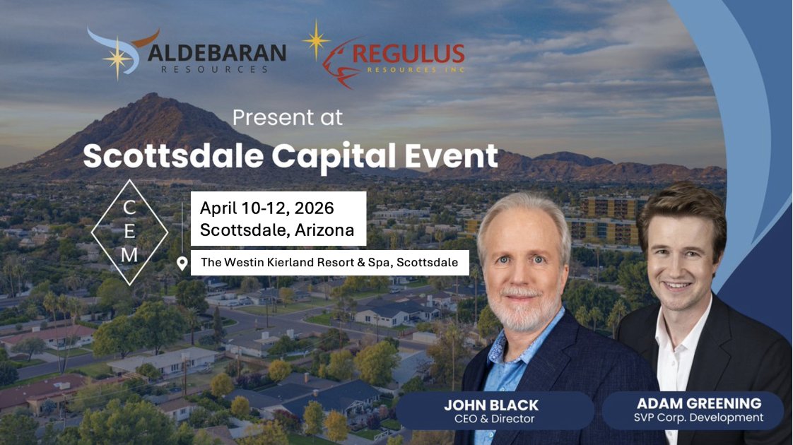 IncRegulus's tweet photo. Regulus is attending the CEM Scottsdale Capital event in Arizona. CEO John Black will be speaking to a mix of brokers, wealth advisors and HNW investors to outline the Company's plans for the AntaKori copper-gold project in Cajamarca, Peru

$REG.V $RGLSF $REG #copper #gold ⛏️🇵🇪📈 https://t.co/I2NcgEbFrX