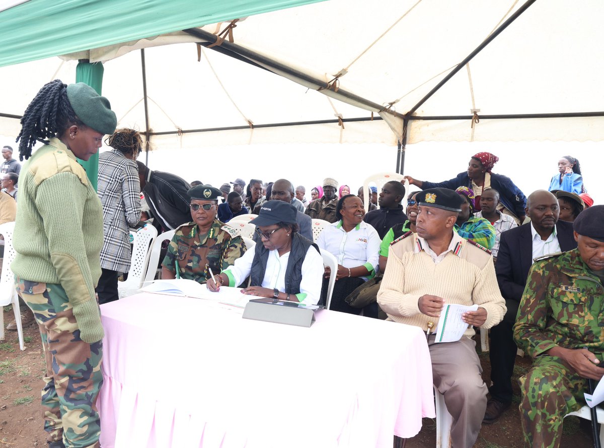 OAG_Kenya's tweet photo. Auditor-General FCPA Nancy Gathungu, CBS, presided over the completion of the first phase of the Office’s tree-growing initiative at Ngong Hills, reaffirming the Office’s commitment to practical climate action. https://t.co/JW5opHVwTm